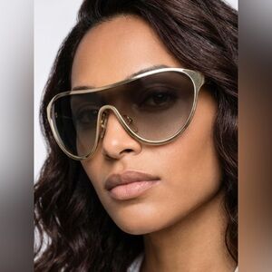 🆕 Prada Gold shield Sunglasses 🇮🇹